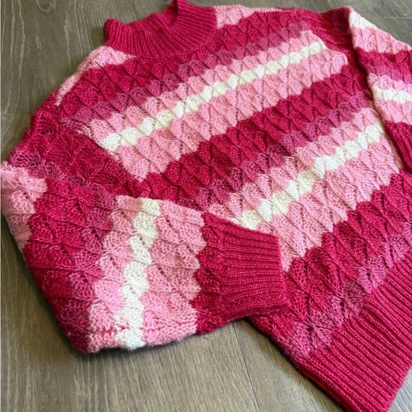 99 Jane Street Women's Pink and White Sweater-size S-NWT - Picture 8 of 10